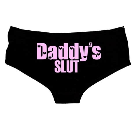 daddy s slut set knickers vest cami thong shorts bdsm etsy