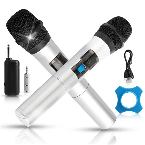 Eeekit 21pcs Wireless Microphone Cordless Handheld Dynamic Mic System