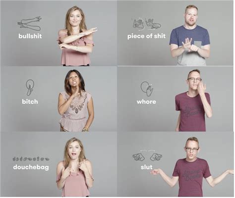 how curse in sign language deaf people demonstrate how to curse in sign language and it s