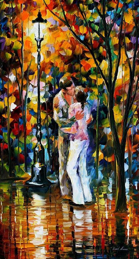 Farewell Love Palette Knife Oil Painting On Canvas By Leonid Afremov