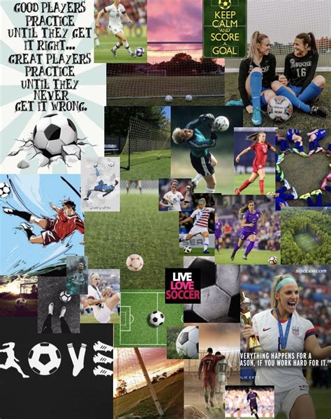 A Soccer Collage Making You Want To Kick Soccer Backgrounds Soccer