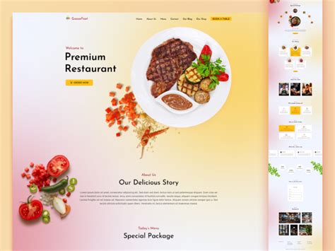 Restaurant Food Delivery Service Landing Page By Sk Ibrahim On Dribbble