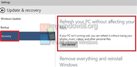 How To Refresh Windows 10 Pc Without Affecting Files Mw8