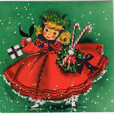 He is also known for his work as dr. Hallmark Pretty Lady Girl Woman Dress Candy Cane NOS VTG Christmas Greeting Card | Vintage ...