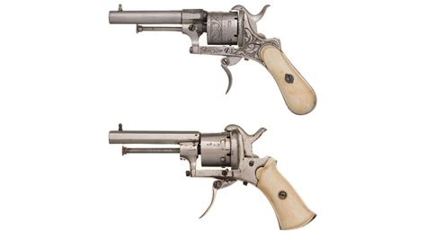 Two European Pinfire Double Action Revolvers Rock Island Auction