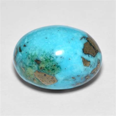 183 X 132mm Oval Cabochon Turquoise From United States Weight Of 23