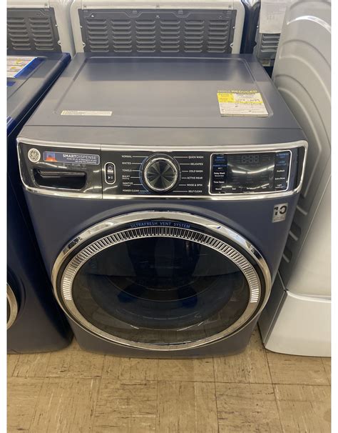Gfw850spnrs Ge 50 Cu Ft Sapphire Blue Front Load Washing Machine