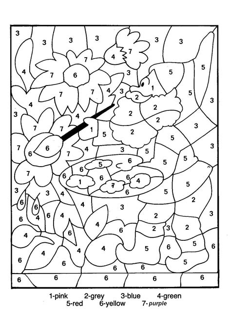 Adult Color By Numbers - Best Coloring Pages For Kids