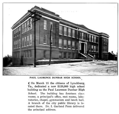 Paul Laurence Dunbar High School In Lynchburg Va July 1923 Flickr