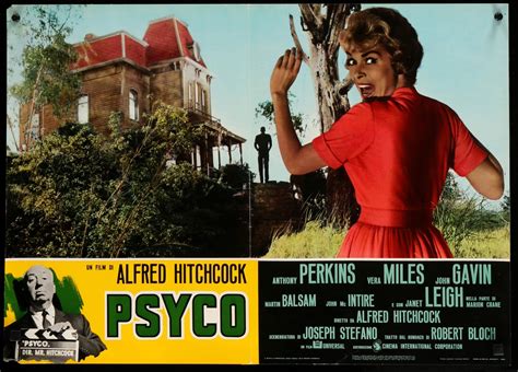 Psycho 1960 Original R70s Italian Photobusta Movie Poster Original
