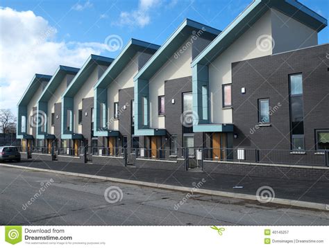 Row Of Modern Houses Stock Image Image Of Home Housing