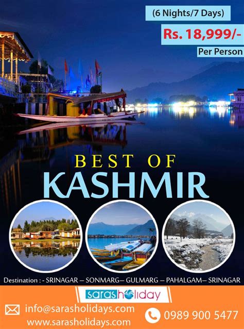 Enjoy Natural Beauty Of Kashmir Tour Package Special Offers Rs 18499