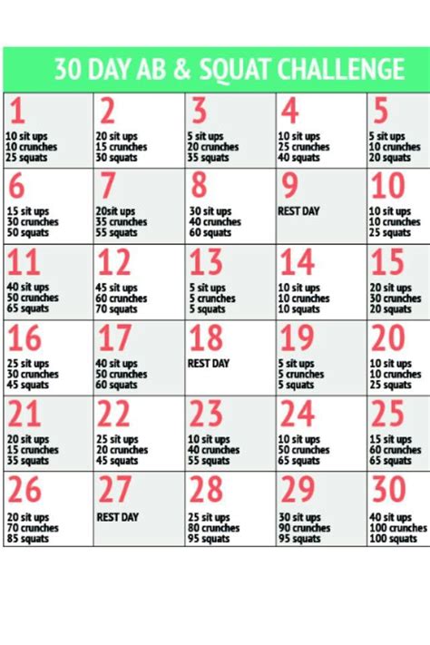 Pin By Danielle Schalley On Workin On My Fitness 30 Day Ab Challenge