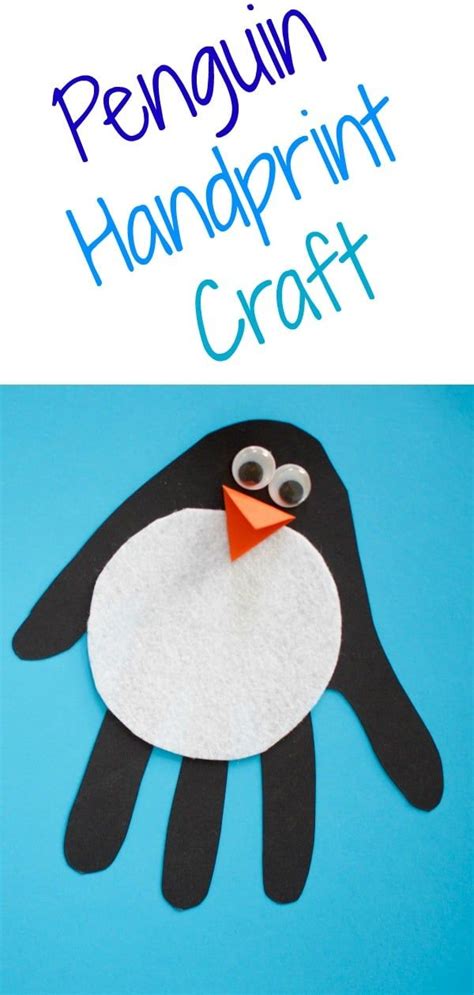 Easy Penguin Handprint Craft For Kids The Chirping Moms Penguin
