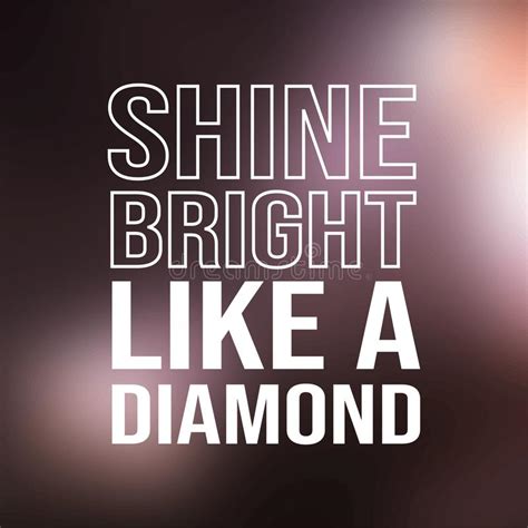 Shine Bright Like A Diamond Life Quote With Modern Background Vector