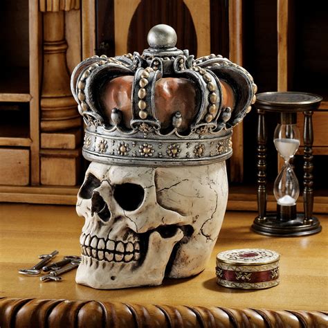 Unless you are lucky enough to live in an older home beautifully appointed with lovely crown moldings, you. Hidden Treasures Removable Crown Gothic Skull King Crowned ...
