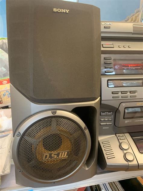 Vintage Sony Lbt Xb500 Stereo System Speakers Remote Turntable