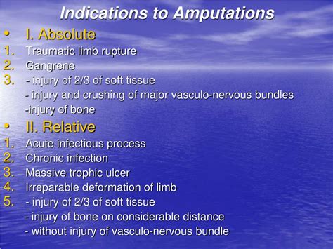 Ppt Basic Surgical Principles Of Amputations And Disarticulations Of