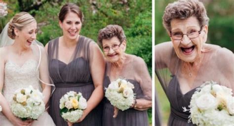 This Brides 89 Year Old Grandma Was The Light Of The Party And Was Chosen As Her Bridesmaid