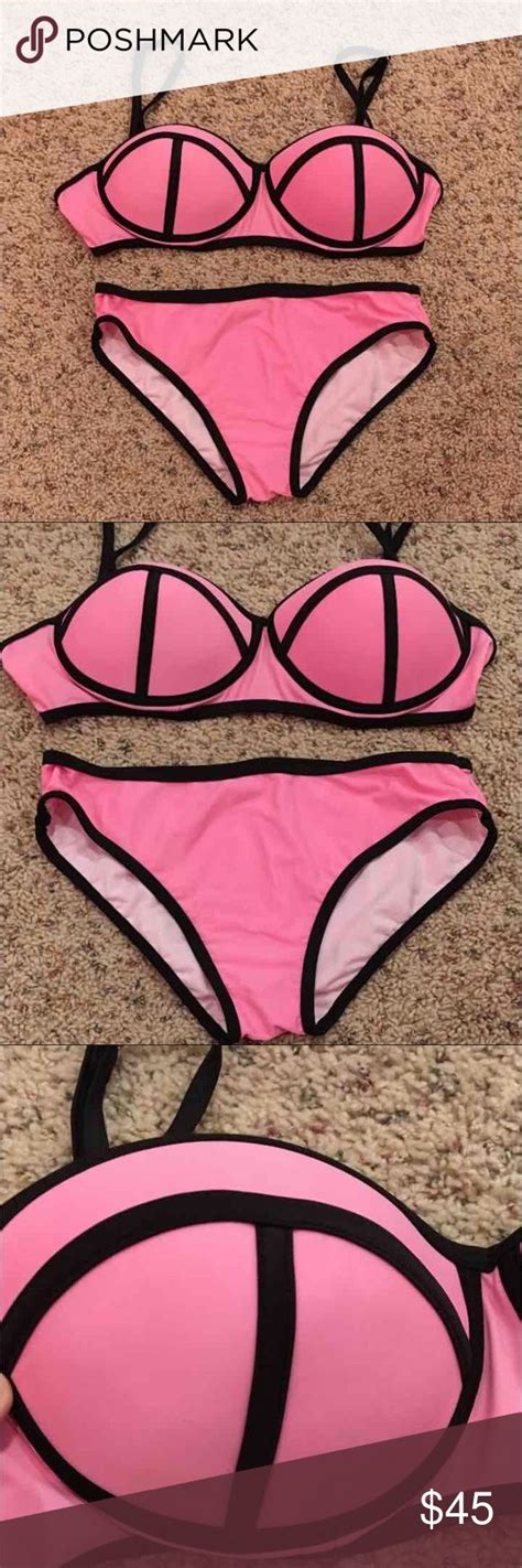 🚨price Drop🚨nwot Pink Triangl Bikini Dupe Nwot Triangl Pink Bikini