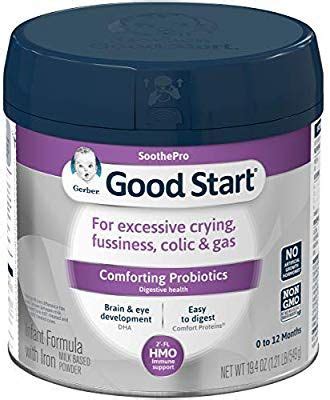 Gerber stage 1 baby cereals (starter) are first foods ideally suited for your baby's developing digestive system. Gerber Good Start Soothe (HMO) Non-GMO Powder Infant ...