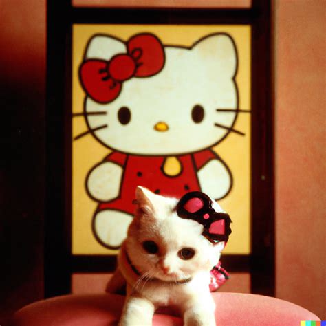 Eric × Dall·e Portrait Of Hello Kitty By Annie Leibovitz