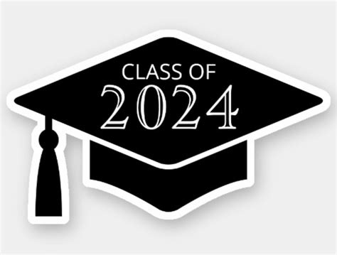 Graduation Hatcap With Custom Year Sticker Zazzle Graduation Hat
