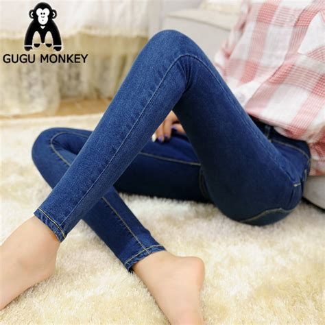 2016 Women Jeans Trousers Feet Pants Fall Show Thin Skinny Stretch