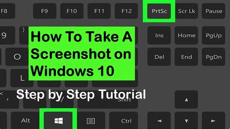 How To Take A Screenshot In Windows 10 Step By Step Tutorial Youtube