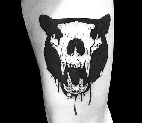 Bear Skull Tattoo By Roy Tsour Photo 30381