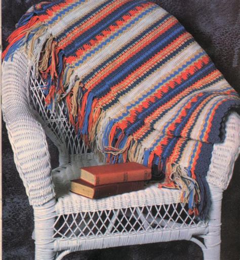Gorgeous Crochet Indian Stripes Blanket Crochet Pattern Only Lovely