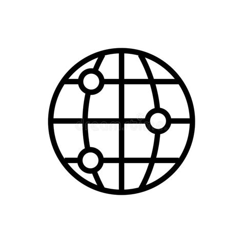 Globe Icon In Flat Style Globe Symbol Earth Icon Stock Vector