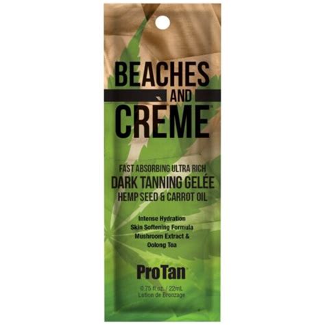 Pro Tan Beaches And Creme Dark Tanning Gelee With Carrot Oil Sunbed