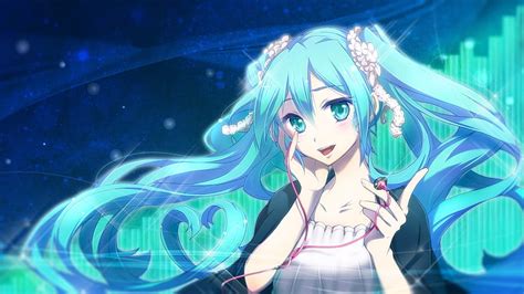 1920x1080px Free Download Hd Wallpaper Anime Girls Vocaloid Hatsune Miku Cyan Blue One