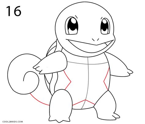 How To Draw Squirtle Step By Step Pictures Cool2bkids