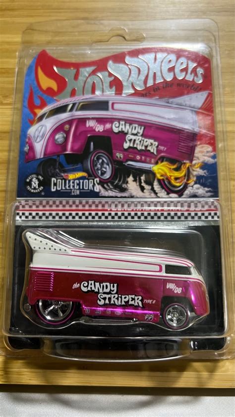 Hot Wheels RLC Volkswagen Drag Bus Candy Striper Hobbies Toys Toys