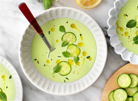 Cold Cucumber Soup Recipe Love And Lemons