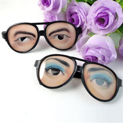 Visland Glassesfake Eyes Funny Joke Plastic 1pc Glasses For