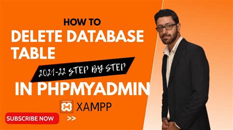 How To Delete Database Table In Phpmyadmin Xampp Youtube