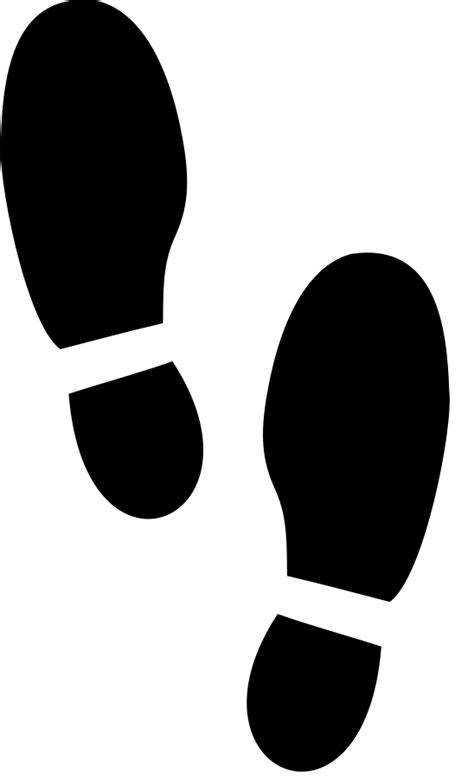 Simple Shoe Prints Svg Vector File Vector Clip Art Svg File