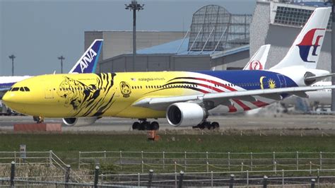 Malaysia Airlines Malayan Tiger Livery Airbus A330 300 9m Mtg Takeoff