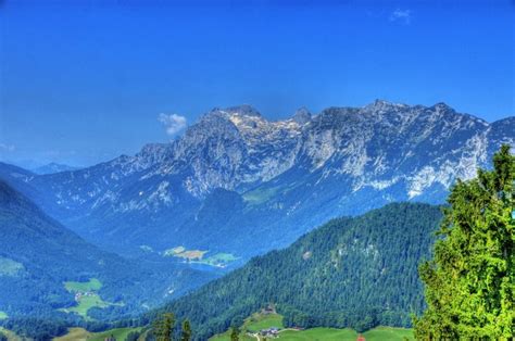 751421 Antenbichl Germany Lake Forests Mountains Scenery Bavaria