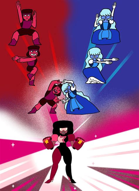 Garnet Fusion Hah Cartoon Art Parody Steven Universe