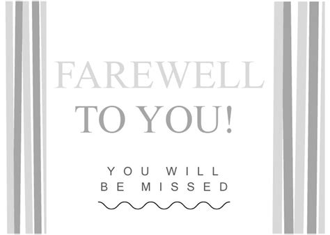 Farewell Card Foldable Printable Instant Digital Download Etsy