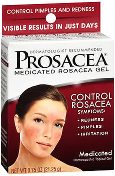Prosacea Rosacea Medicated Treatment Gel 075 Oz The Online Drugstore