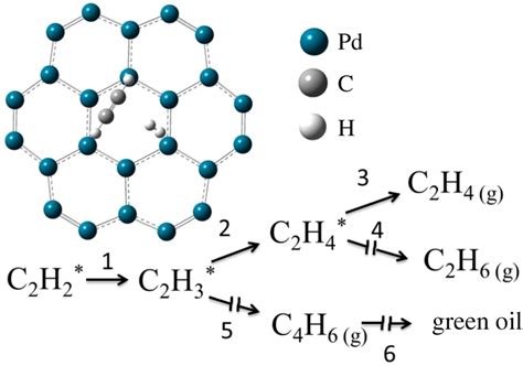 Reaction Mechanism Of Acetylene Hydrogenation Download Scientific Diagram