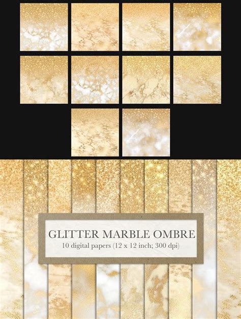 The shades accentuate the tapering nail shape. Gold glitter marble ombre | Glitter, Ombre background, Gold glitter