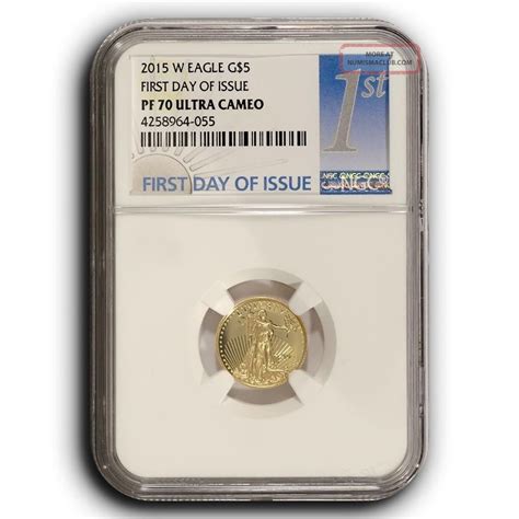 2015 W American Proof Gold Eagle Ngc Pf70 Fdoi 110th Oz Proof Gold 5 Coin