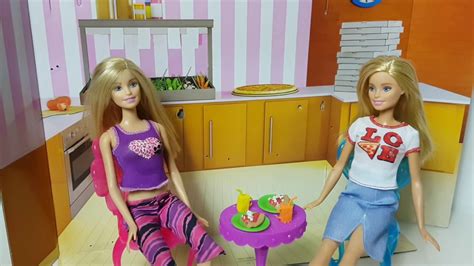 Barbie Dolls Pizza Parlor Kids Toys Youtube