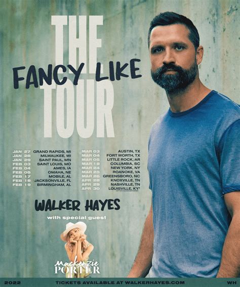 Walker Hayes Announces The Fancy Like Tour Country Now